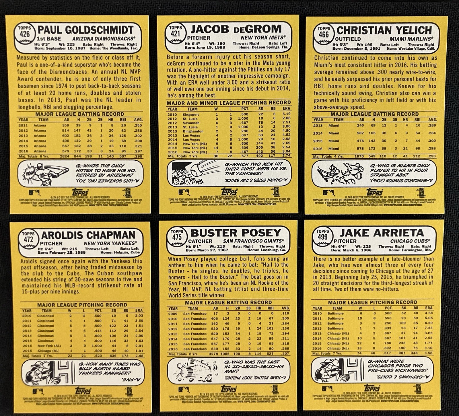 2017 Topps Heritage SP Base & High You Pick