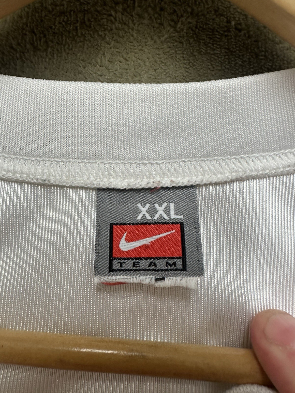 Solid White Any Team Blank Custom Jersey Mens XXL 2XL Nike Engineered practice