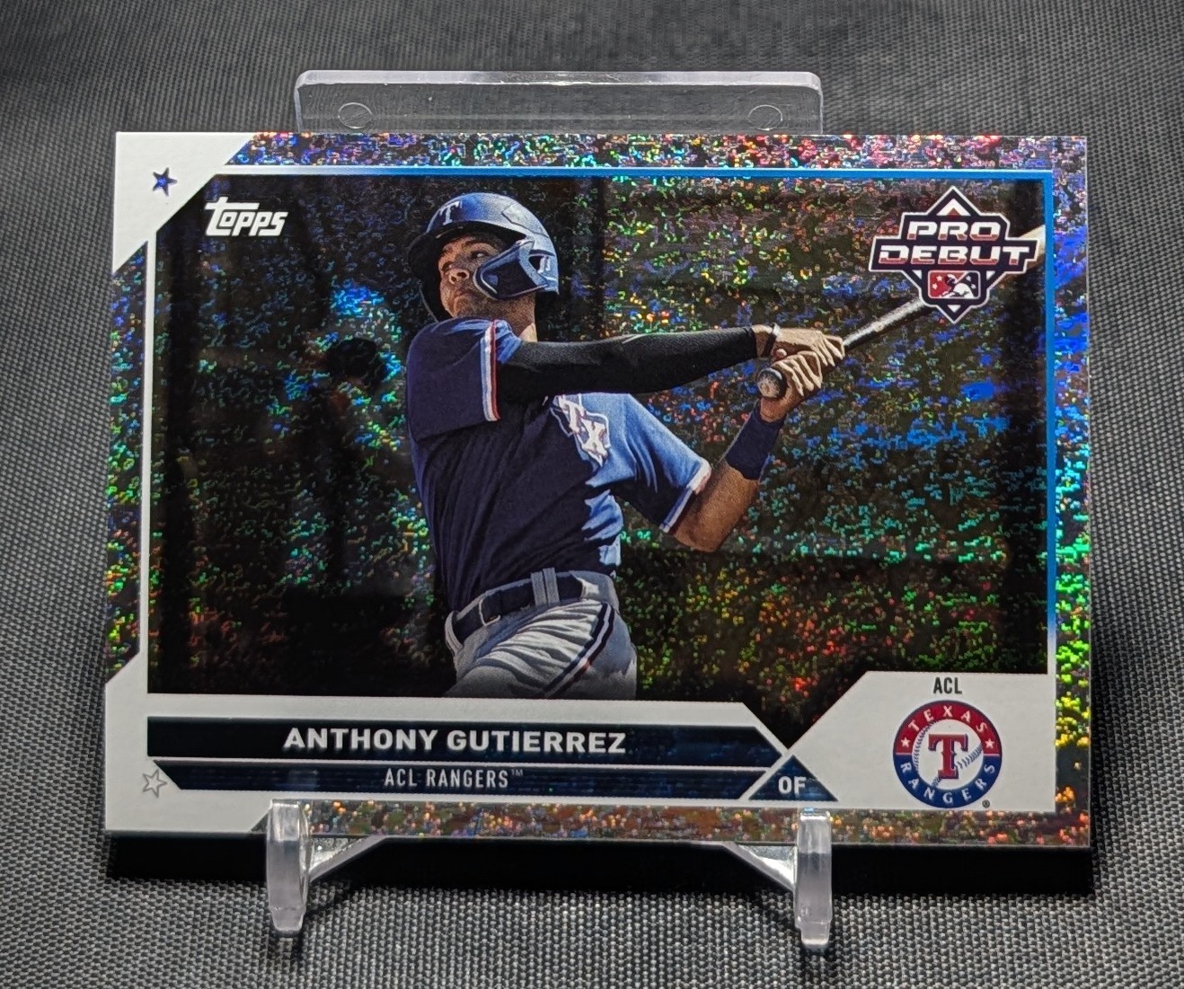 Anthony Gutierrez Sparkle Foil /175 Rookie 2023 Topps Pro Debut #PD-165 Rangers