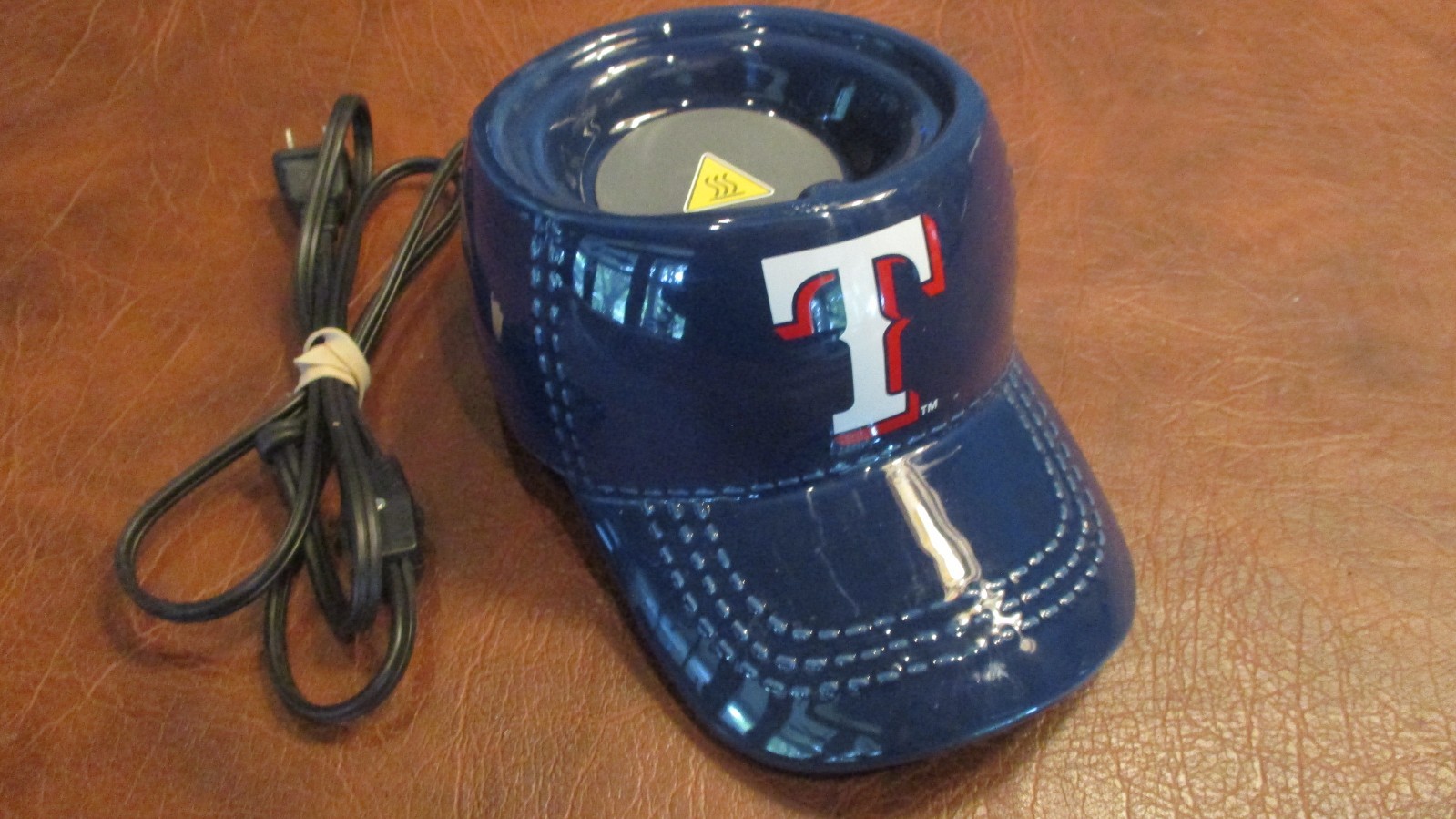 Texas Rangers Scentsy Candle Wax Coffee Warmer Baseball Hat Cap MLB Electric