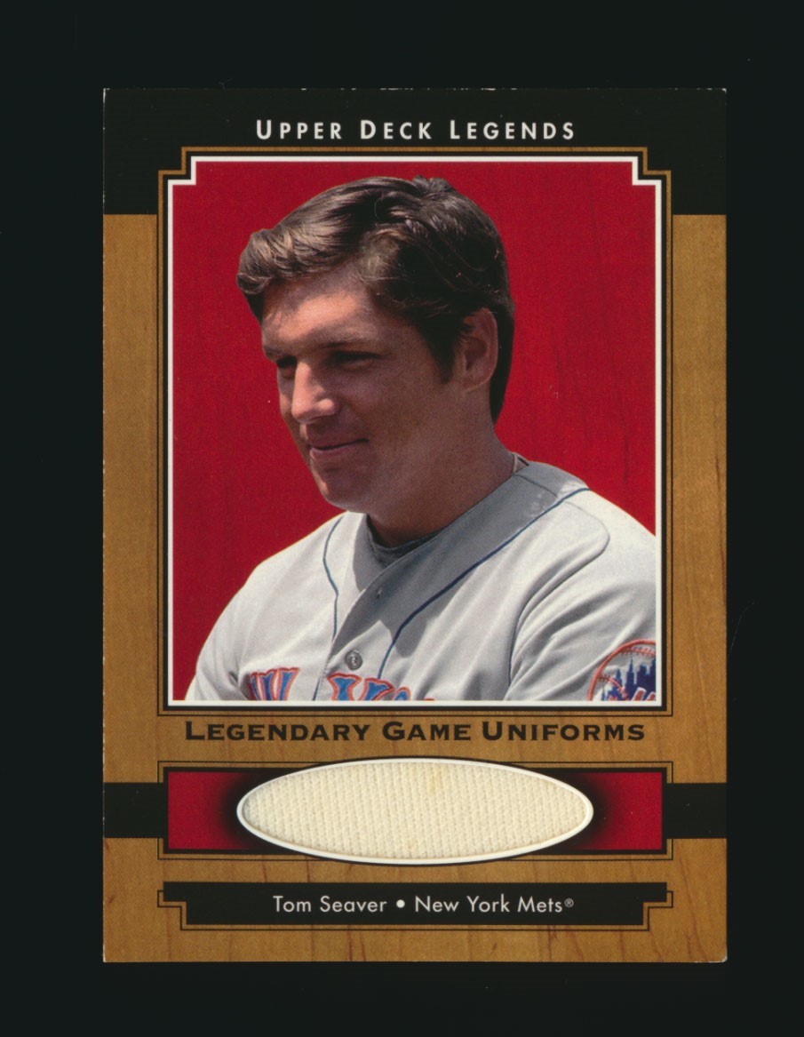 2001 UPPER DECK LEGENDS LEGENDARY UNIFORMS TOM SEAVER JERSEY METS HOF *1772