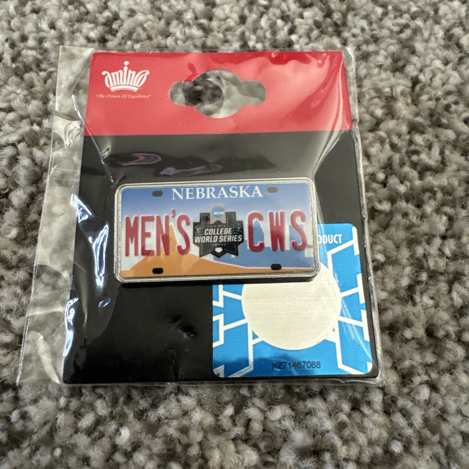 NCAA Mens College Baseball World Series Pin CWS OMAHA Rare