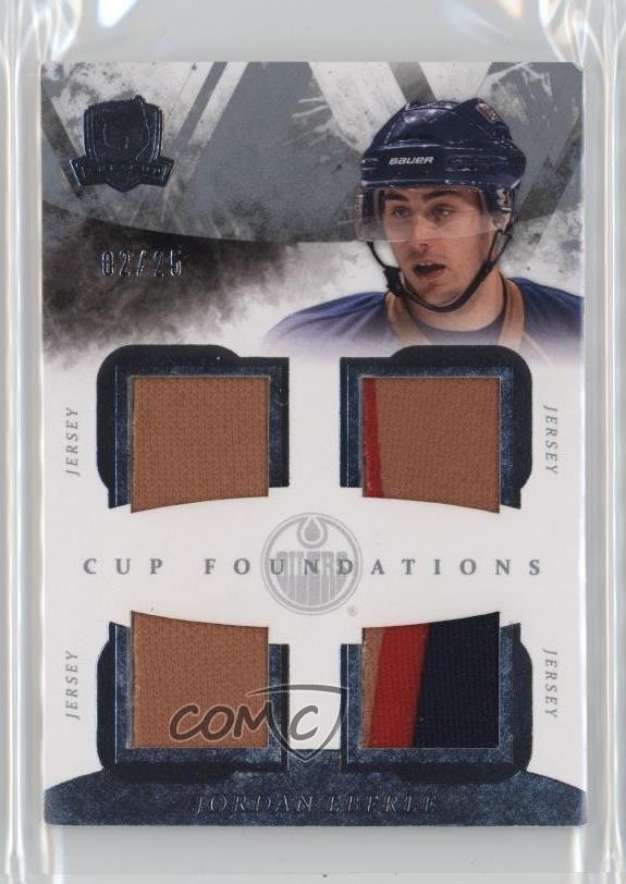 2010 The Cup Foundations Quadruple Jersey /25 Jordan Eberle #CF-JE Rookie RC 4f5