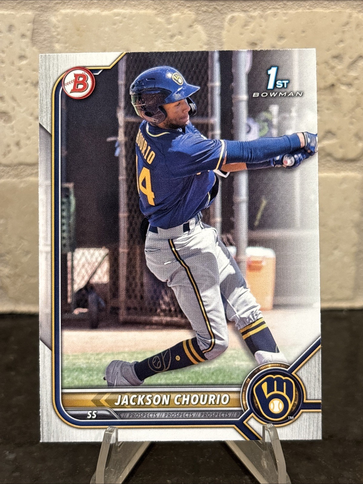 2022 Topps Bowman 1st Prospects Jackson Chourio #BP-79 Milwaukee Brewers