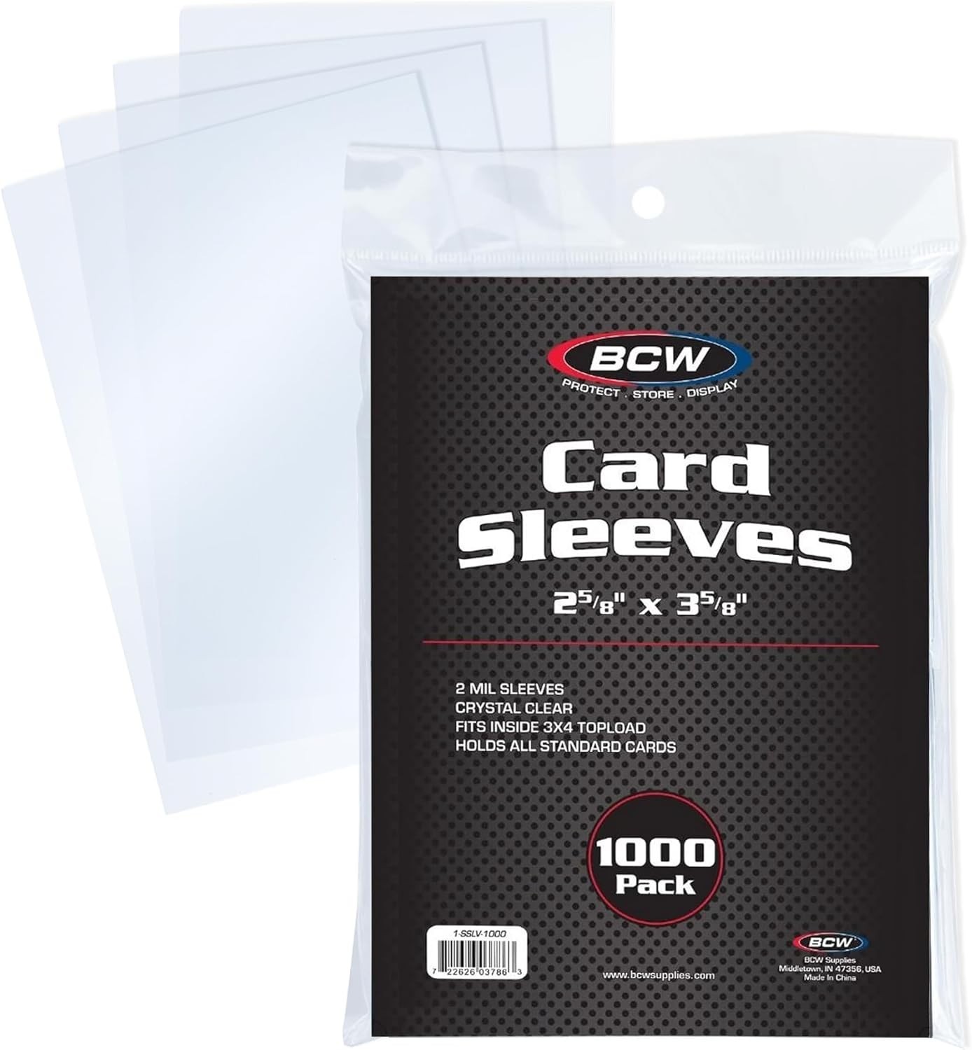 Penny Sleeves – 1000 Crystal Clear Acid-Free Sleeves – 2-5/8″ x 3-5/8″ | for …
