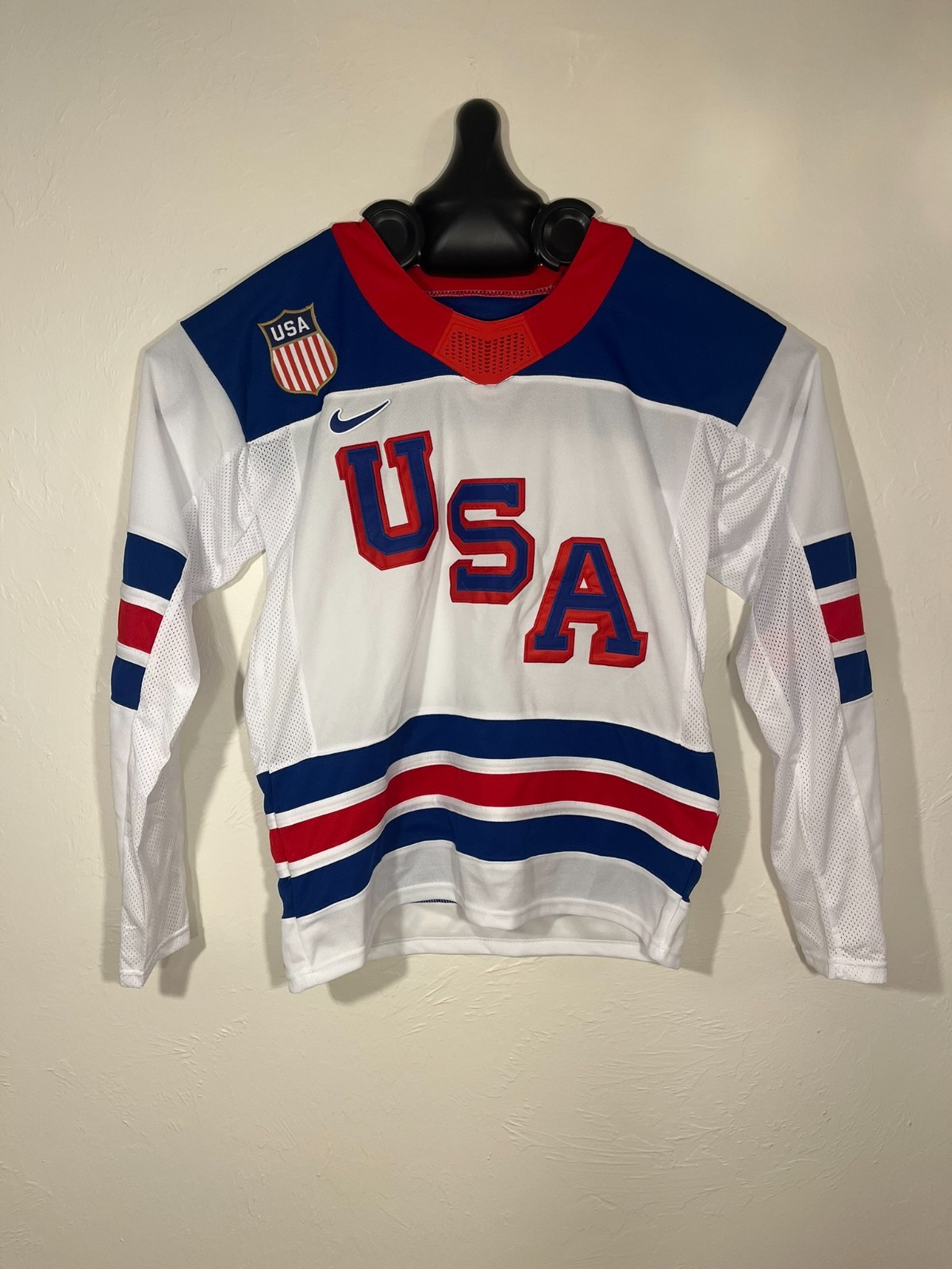 Team USA United States 2026 Olympics Hockey Jersey Blue + White New STITCHED