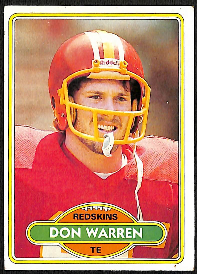 1980 Topps Don Warren #371 Rookie Washington Redskins