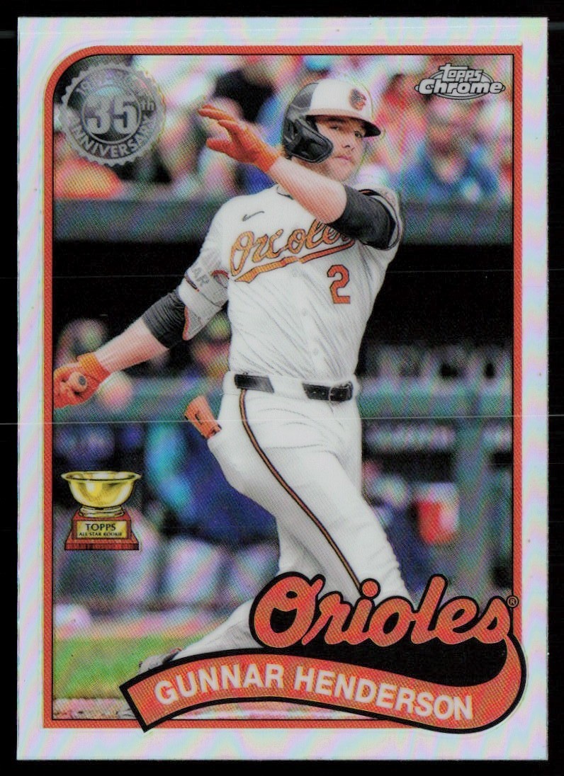 GUNNAR HENDERSON 2024 TOPPS CHROME UPDATE 35TH ANNIVERSARY REFRACTOR BALTIMORE