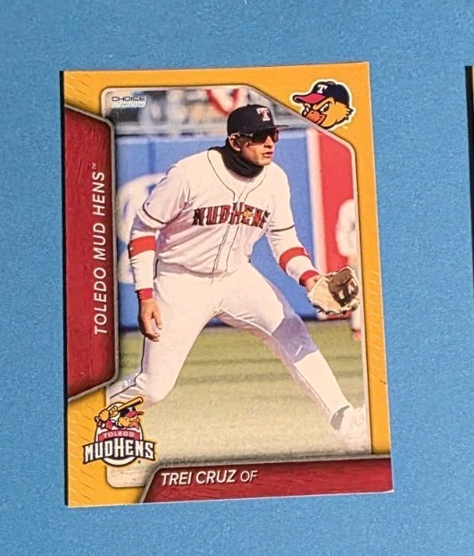 Trei Cruz GOLD /50 2026 Toledo Mud Hens Team Set Card Detroit Tiger Prospect AAA
