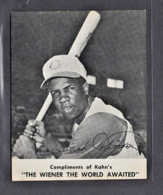 1962 KAHN’S WIENERS REGIONAL ISSUE #35 FRANK ROBINSON EX+ COND HIGH END HOF-er
