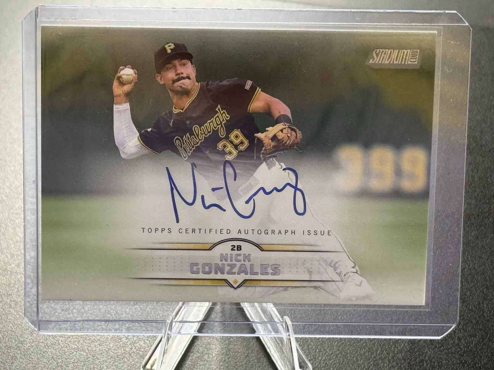 Topps Stadium Club 2025 Nick Gonzales Pirates Auto