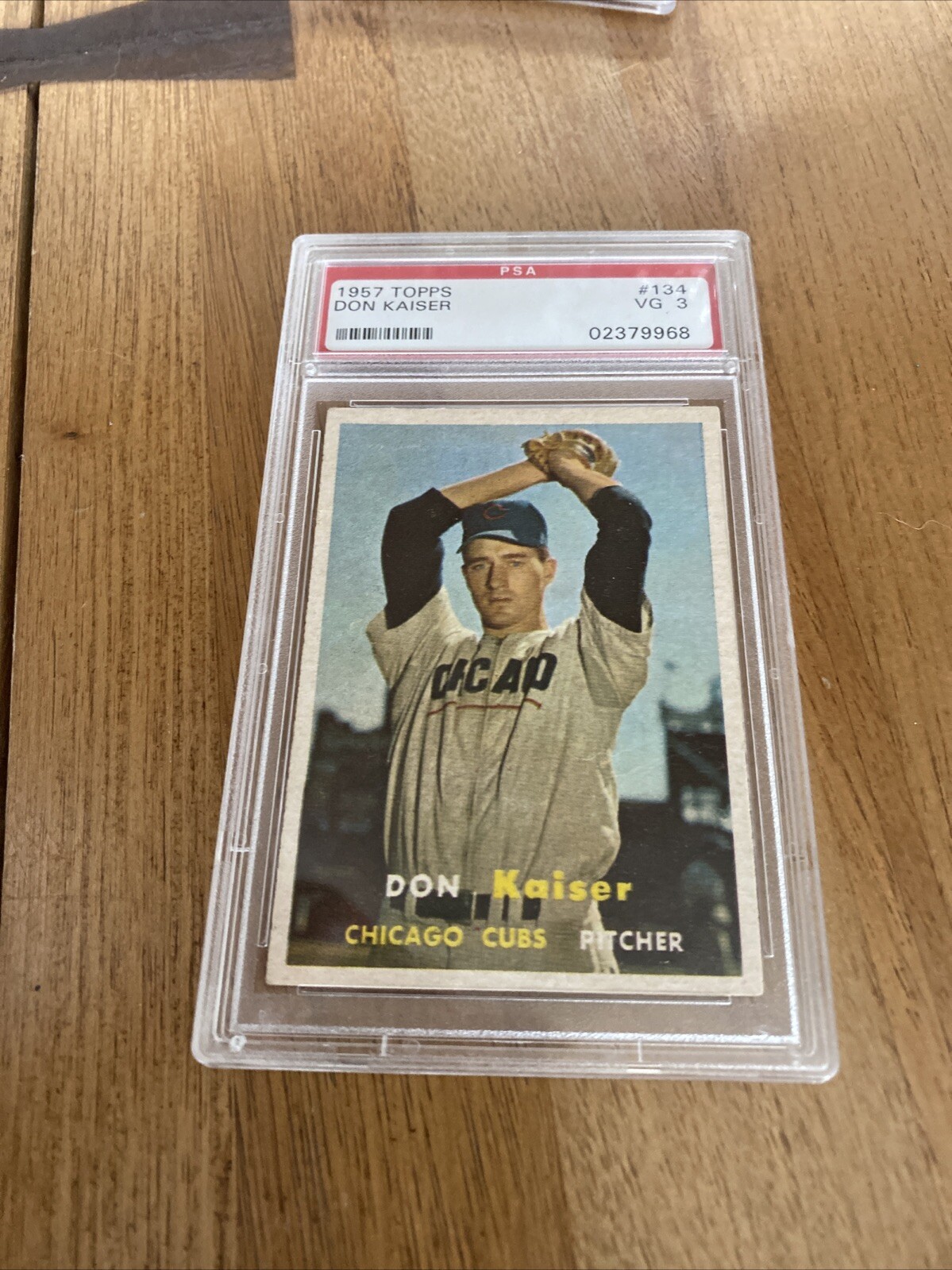 1957 Topps # 134 Don Kaiser PSA 3