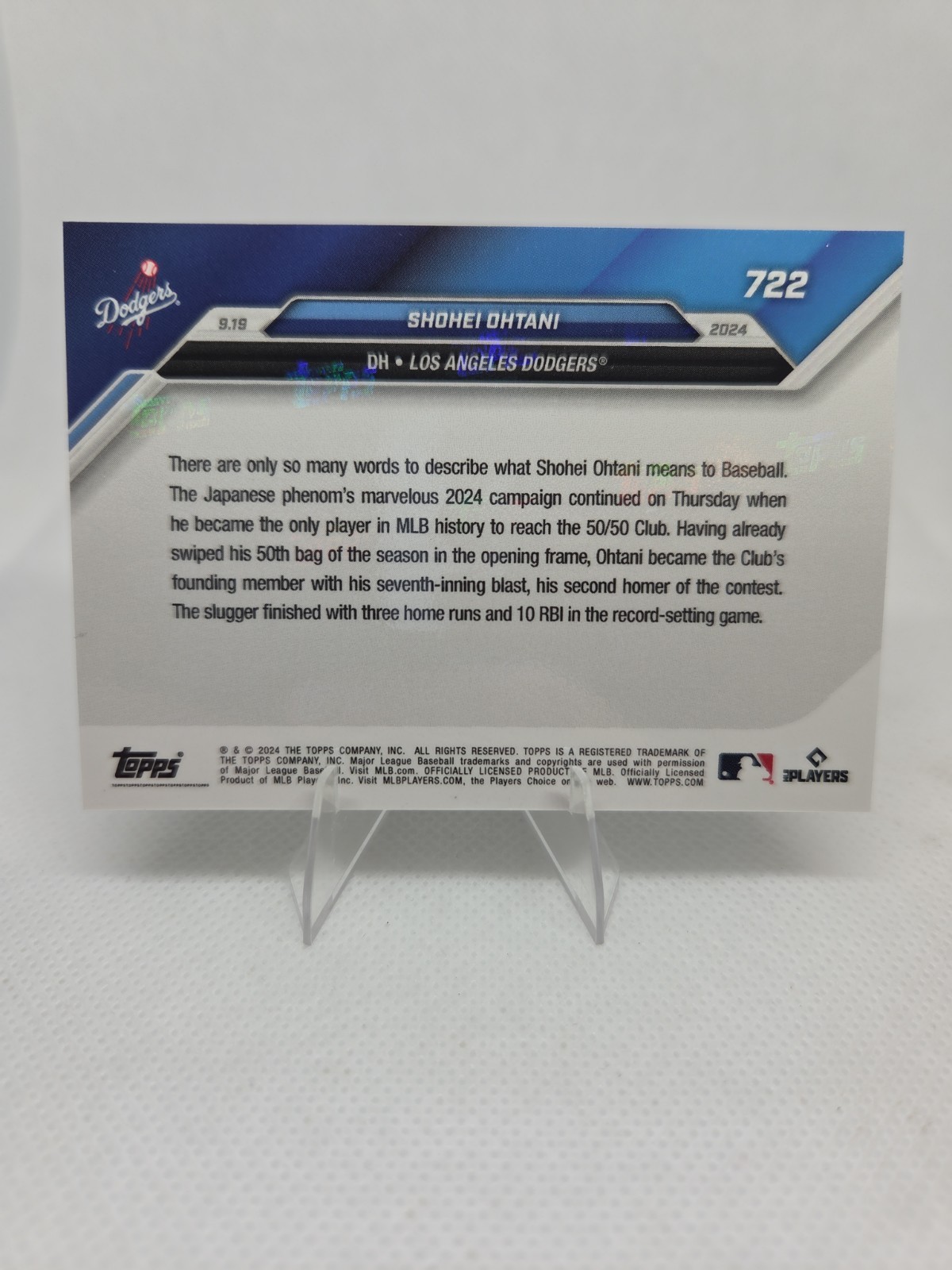 2024 Topps Now – Shohei Ohtani #722 /653737