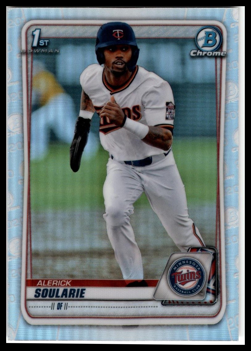 2020 Bowman Draft #BD-94 Alerick Soularie Chrome Purple #/250