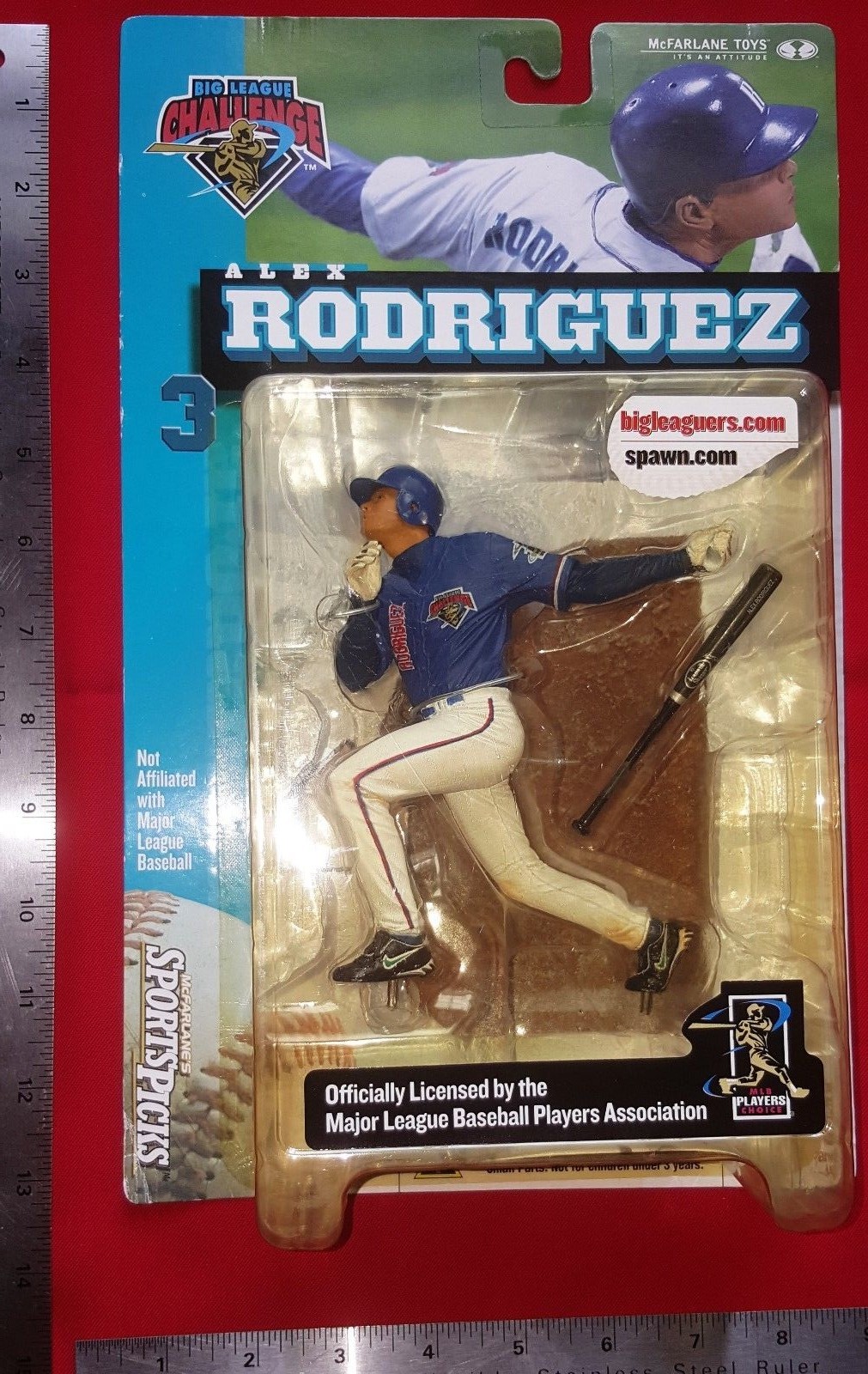 2000 Alex Rodriguez #3 MLBPA Figurine McFarlane Spawn Big Leaguer SERIES 1 MLB