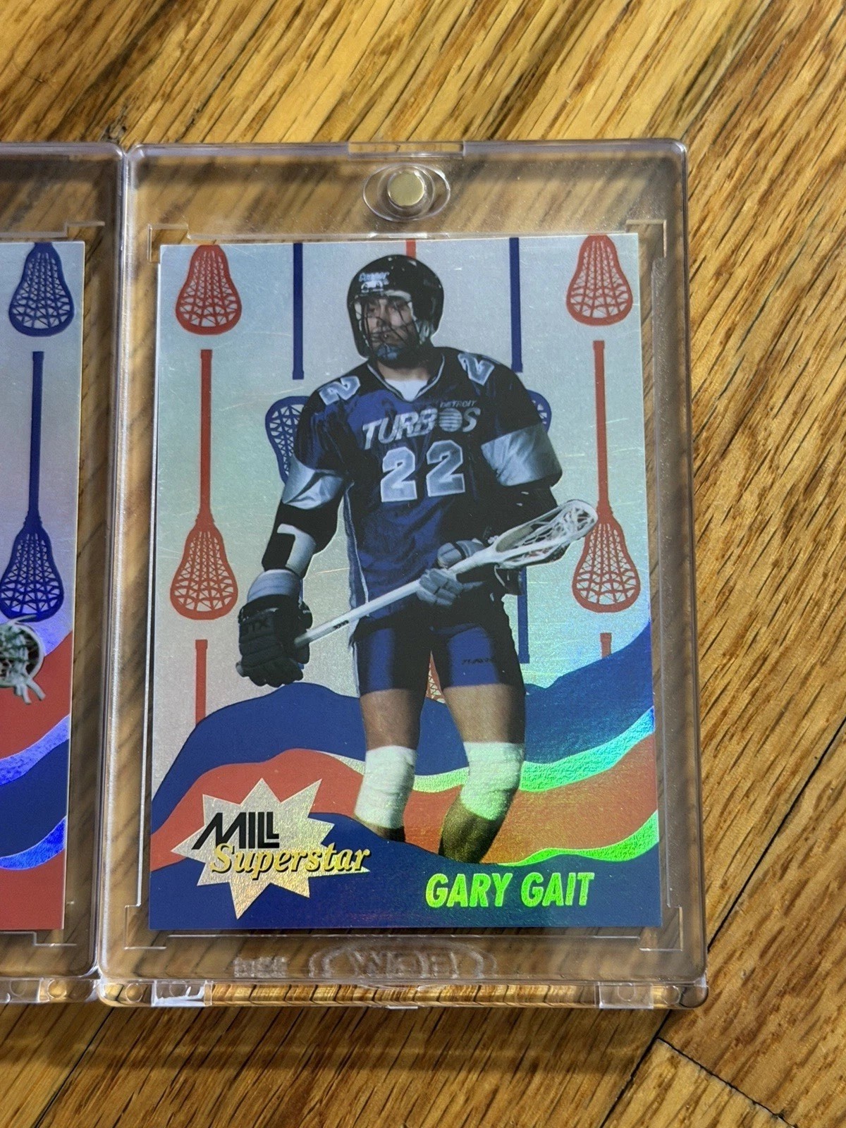 1993 STX MILL Lacrosse Gary Gait Paul Gait Rookie Card Foil Insert RC