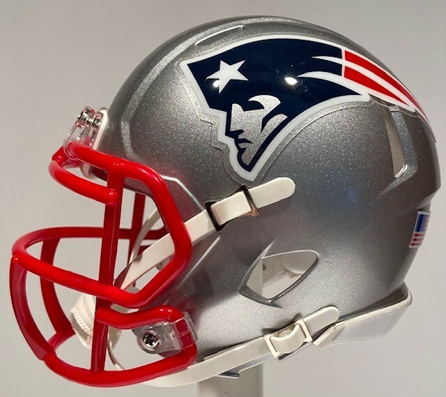 NEW ENGLAND PATRIOTS MAC JONES RIDDELL MINI FOOTBALL HELMET – ANY PLAYER #