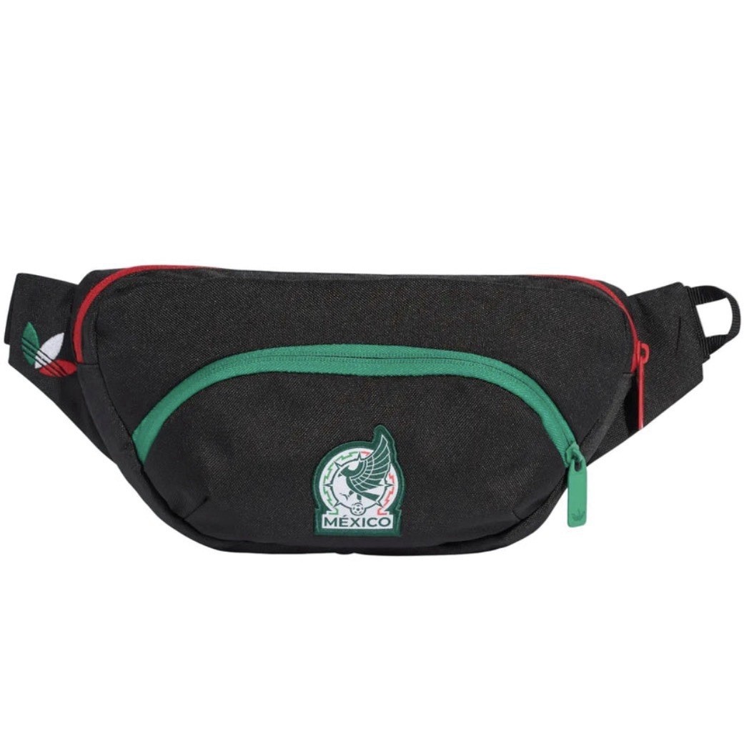New Adidas Mexico National Team FMF 2026 Fanny Pack Waist Bag Black KD1768
