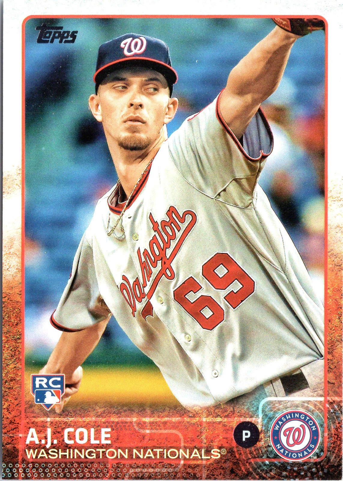 A.J. Cole 2015 Topps Update #US238 Rookie Washington Nationals
