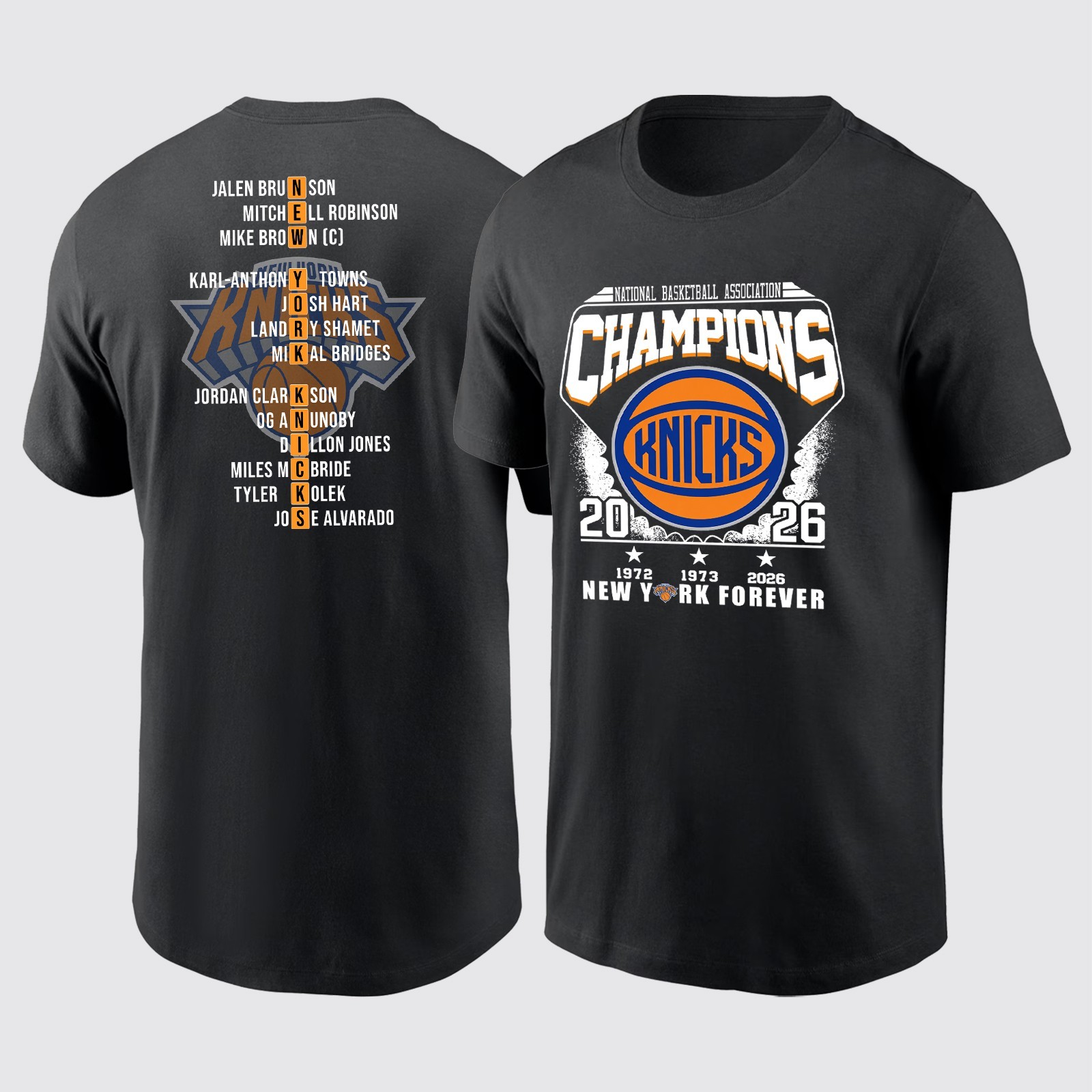 New York Knicks 2026 NBA Champions Commemorative T-Shirt – Men’s T – Shirt