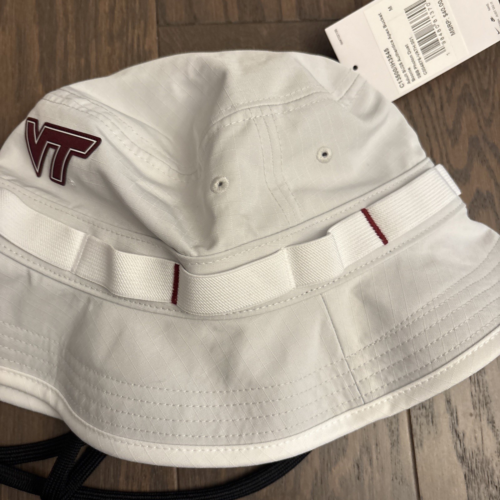 Nike Unisex Adult Dri-Fit Virginia Tech Hokies Apex Bonnie Bucket Hat Medium NWT