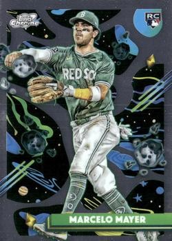 Marcelo Mayer 2025 Topps Chrome Cosmic #91 RC Boston Red Sox