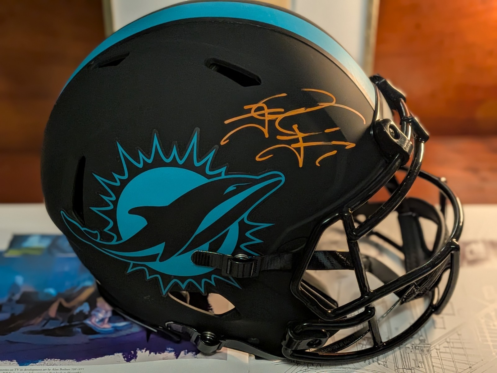 Tua Tagovailoa Autographed Dolphins Eclipse Authentic Full-Size Helmet Fanatics