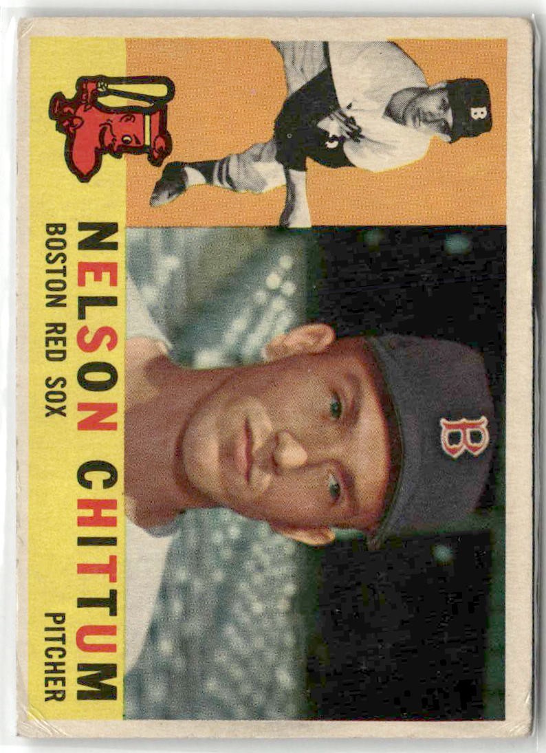 1960 Topps #296 Nelson Chittum EX – EX/MT