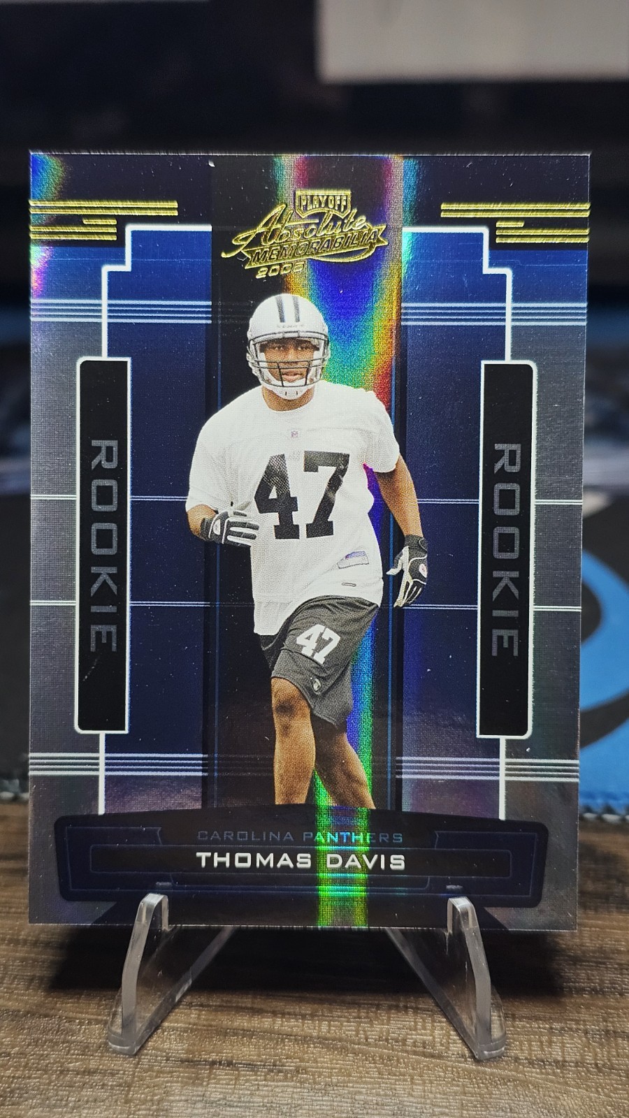 2005 Playoff Absolute Memorabilia Rookie Thomas Davis #153 /999 RC Panthers 🔥🔥