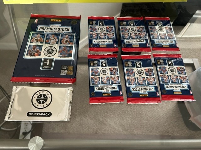 1ea read 2023-24 Panini NBA Hoops Premium Stock Sam’s Club Unopened Sealed Pack