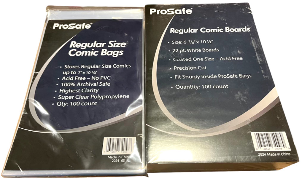100 Premium Current / Modern Comic Book Bags and Boards / Sleeves ProSafe New