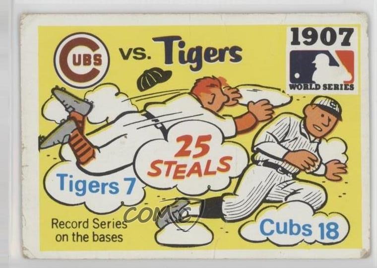 1971 Fleer Laughlin World Series Chicago Cubs Detroit Tigers 1907 vs Team 0xy0