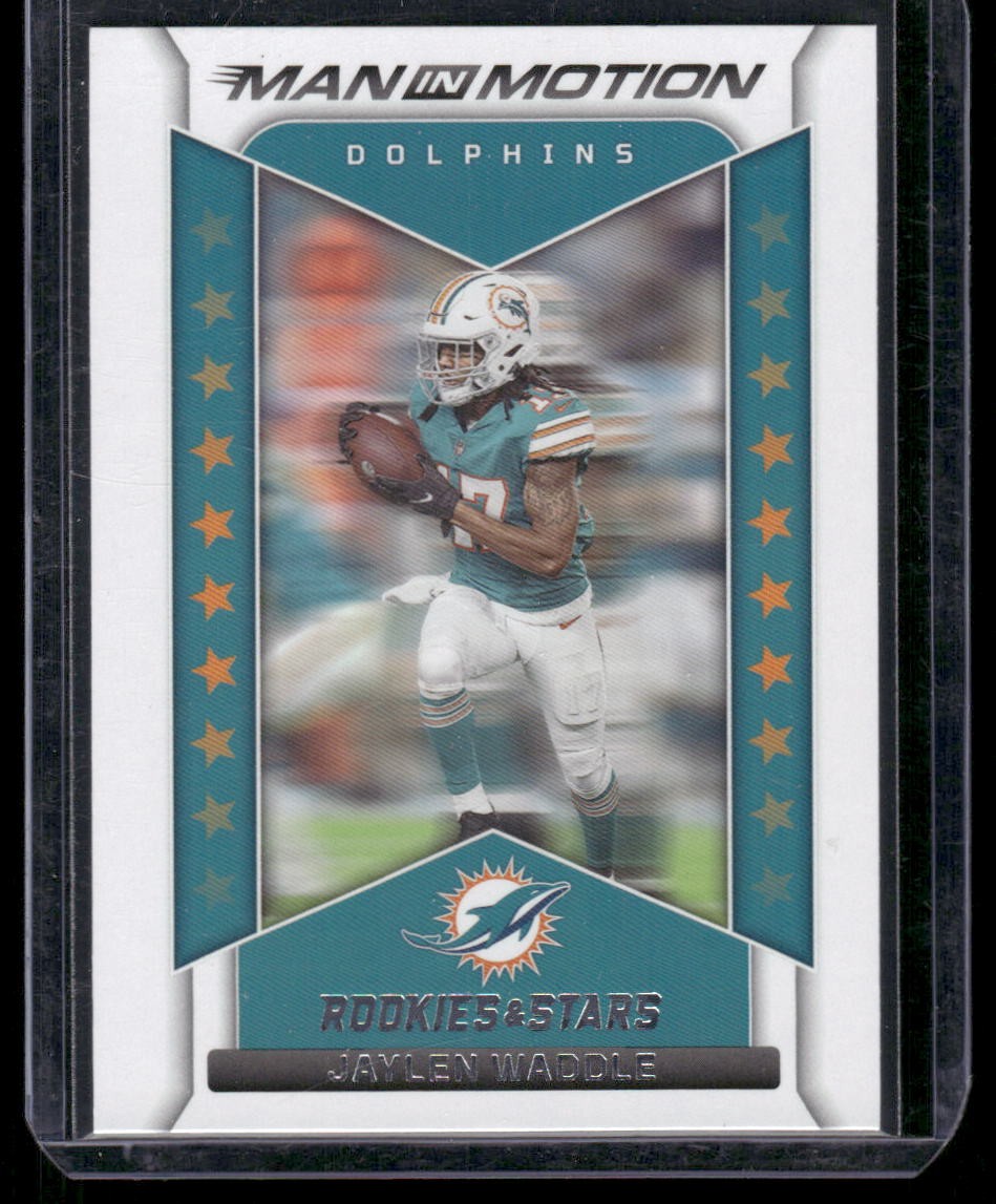 2022 Panini Rookies & Stars #MM-19 Jaylen Waddle Man In Motion