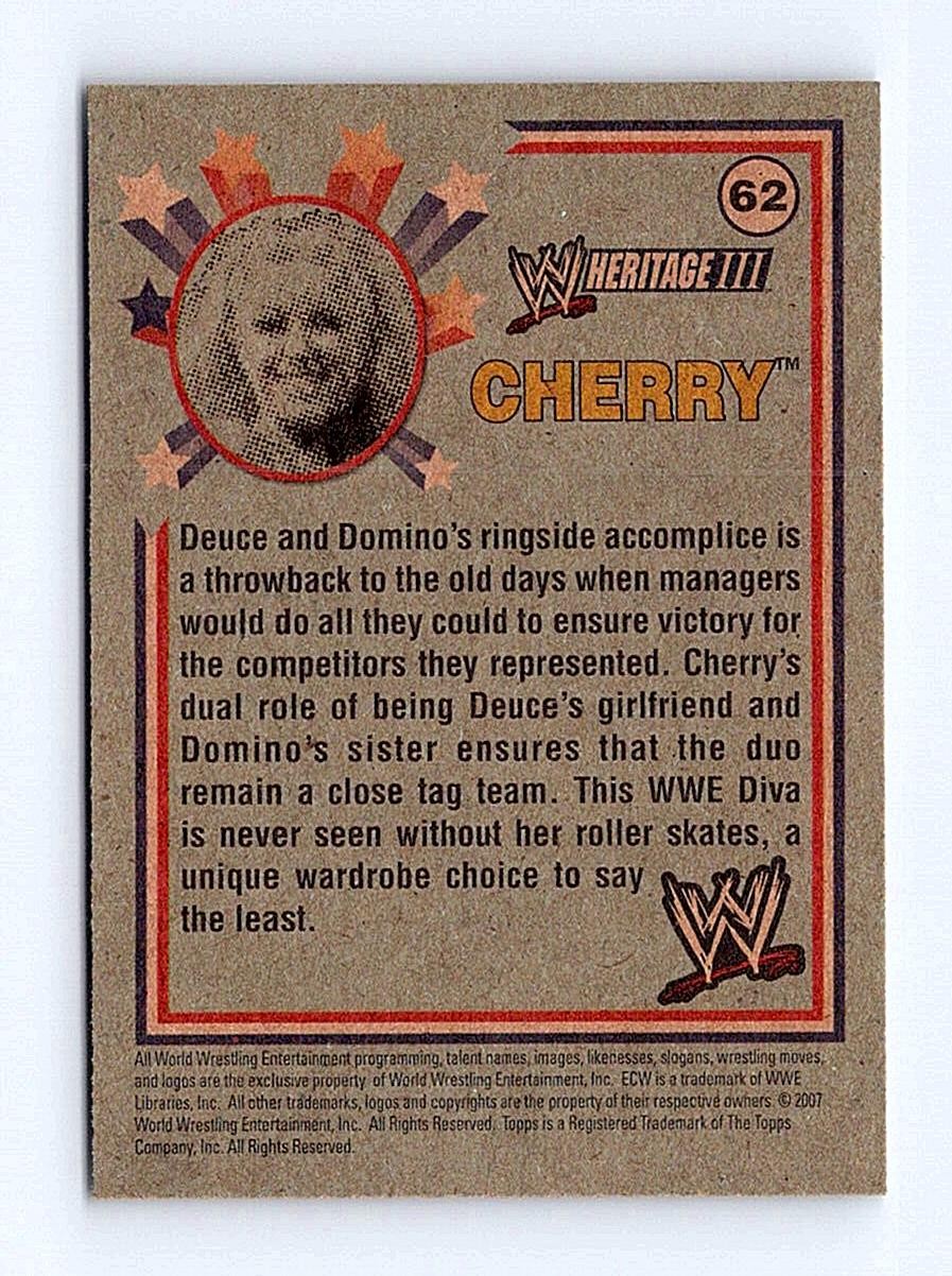 2007 Topps Heritage III WWE Cherry #62 RC