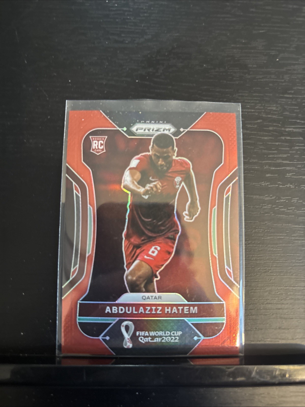 2022 Panini Prizm World Cup Qatar Red Prizm /399 Abdulaziz Hatem #185
