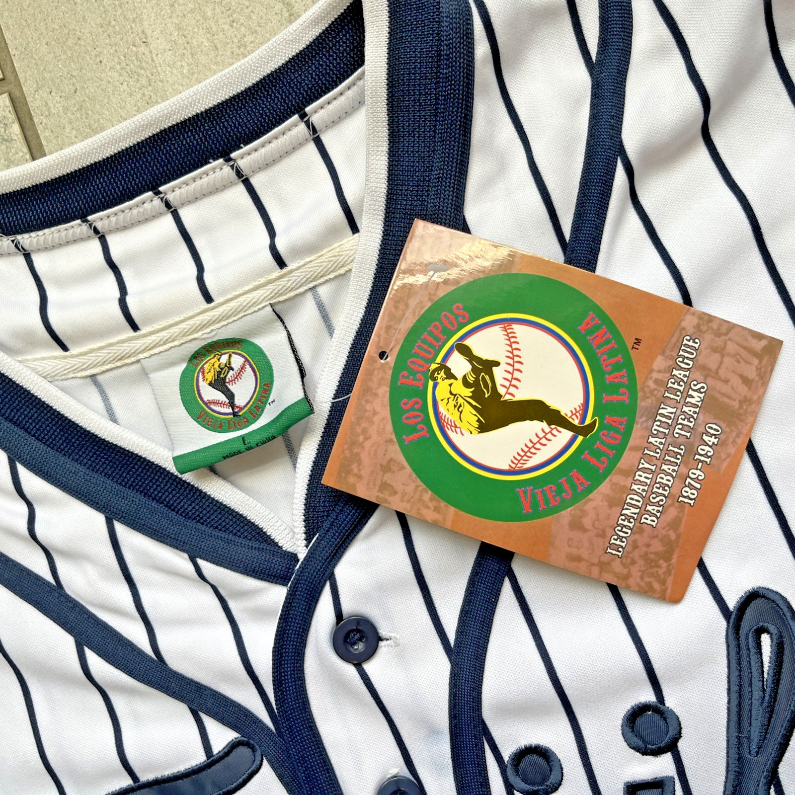 LATIN LEAGUE CIUDAD TRUJILLO THROWBACK (1879-1940) BASEBALL JERSEY #37 Sz Large
