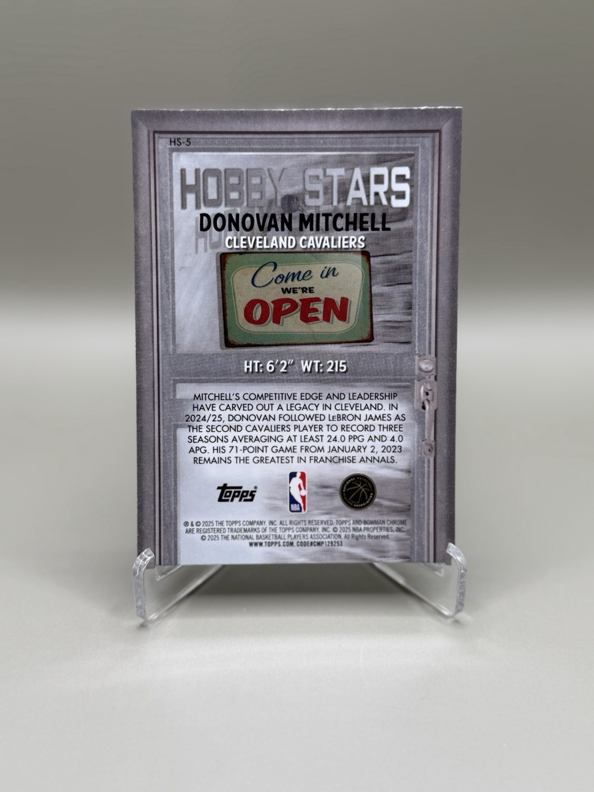 2025-26 Bowman Basketball – Donovan Mitchell – Hobby Stars – Cleveland Cavaliers