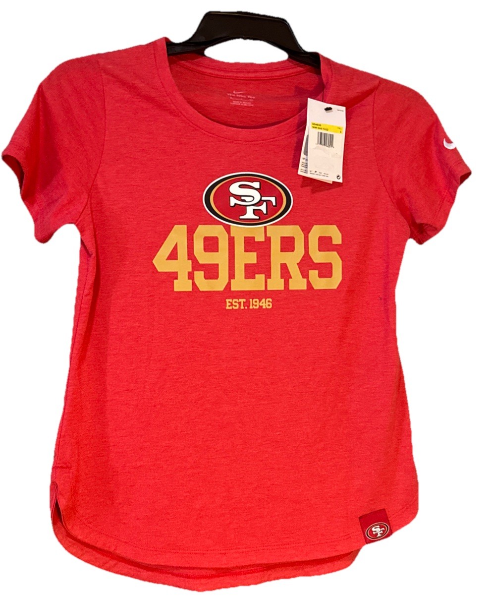 San Francisco 49ers Women’s T Shirt Smallshort Sleeve Cotton/polyester/rayon