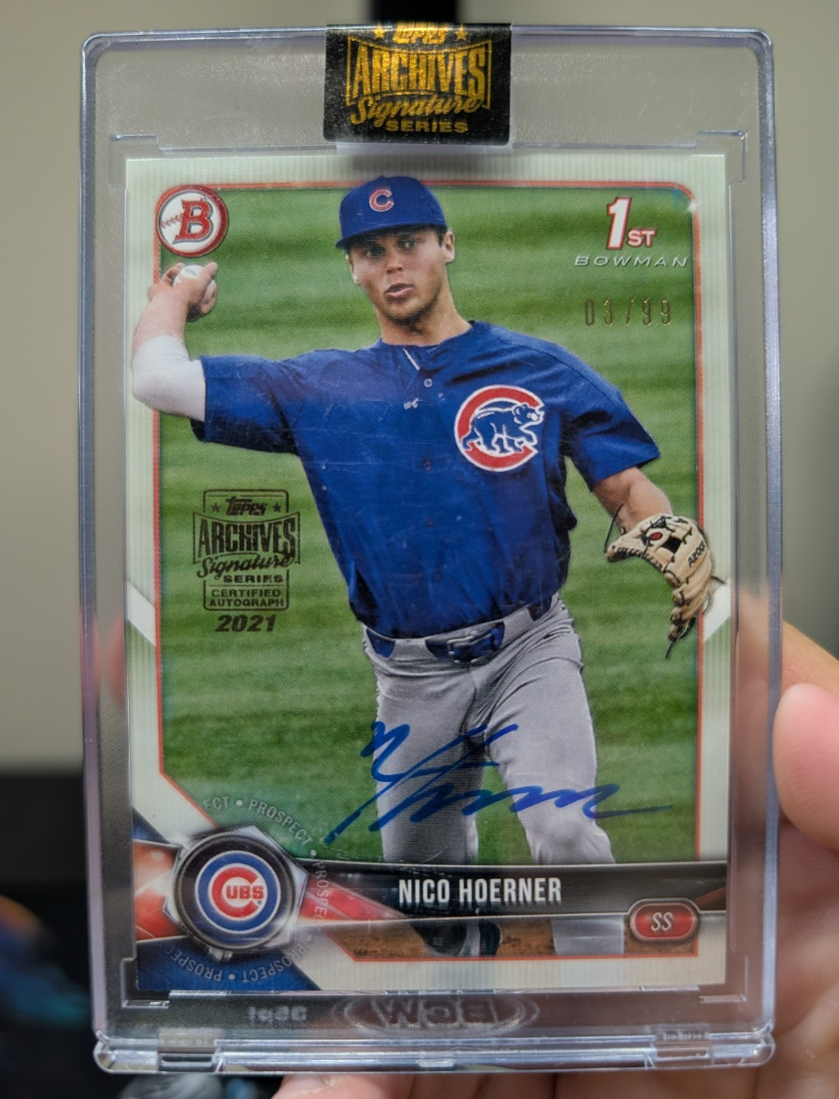 Topps 2021 Archives Signature Series Nico Hoerner Cubs Auto Buybacks /99 18BD
