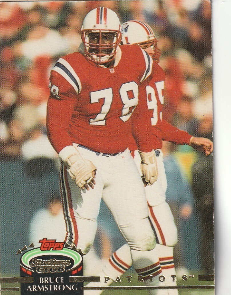FREE SHIPPING-NRMINT-1992 Topps Stadium Club Bruce Armstrong #591 PATRIOTS