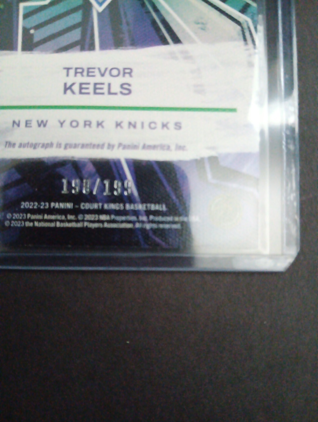 2022 Panini Court Kings Fresh Paint Trevor Keels /199 Rookie Auto RC #FP-TKN