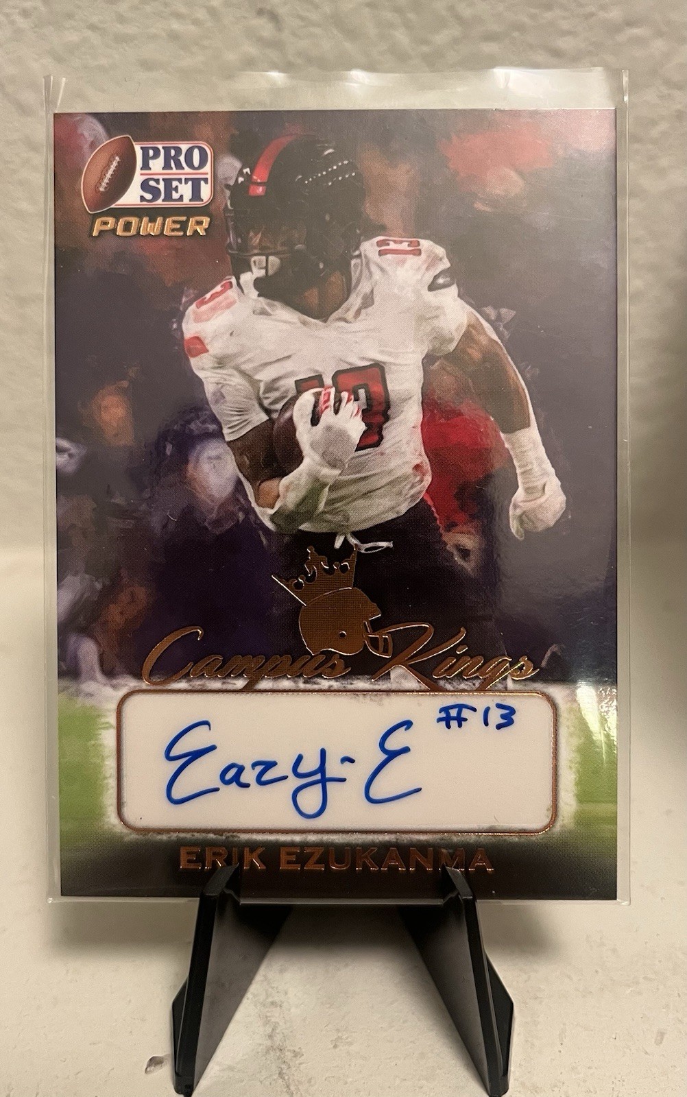 Leaf Pro Set Power 2021 Erik Ezukanma Campus Kings Autographs Auto CK-EE1