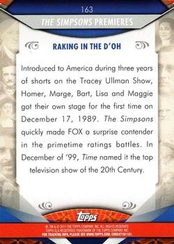 2011 Topps American Pie The Simpsons Premieres #163 Card