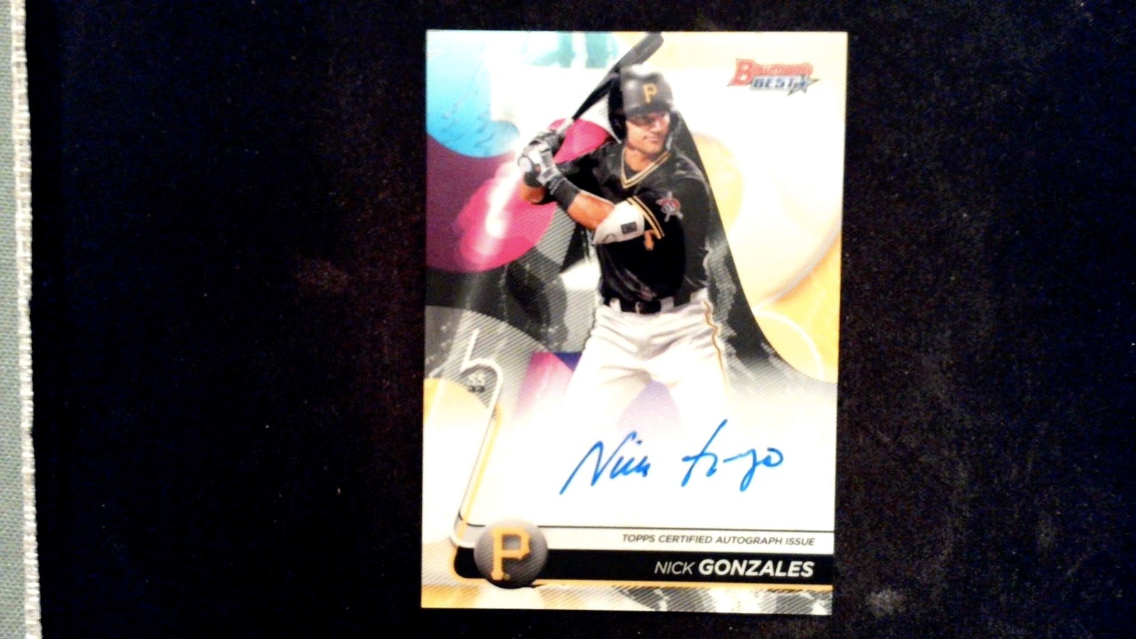 2020 Bowman’s Best #B20-NG Nick Gonzales Best of 2020 Autographs