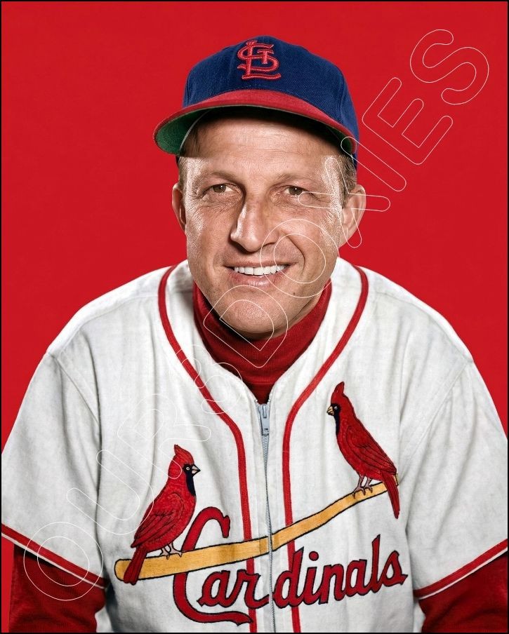 Stan Musial Photo 8X10 – 1954 Red Heart Card Photo Cardinals FREE SHIPPING