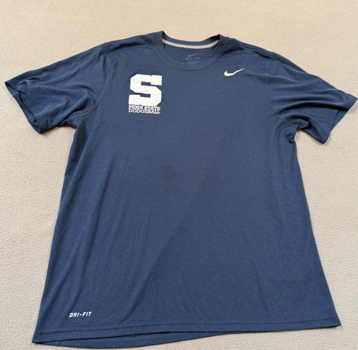 Authentic Nike Penn State Dodgeball Team Shirt sz L