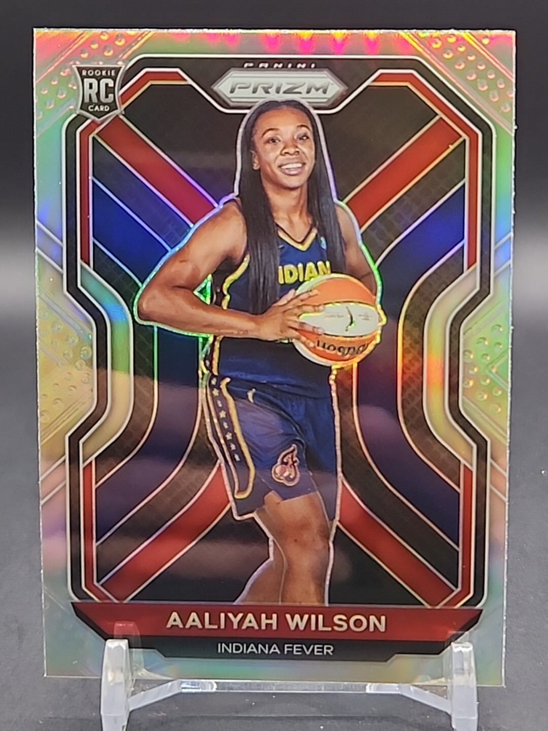 Aaliyah Wilson – 2021 WNBA Prizm – Silver Prizm#99 – Rookie RC – Fever