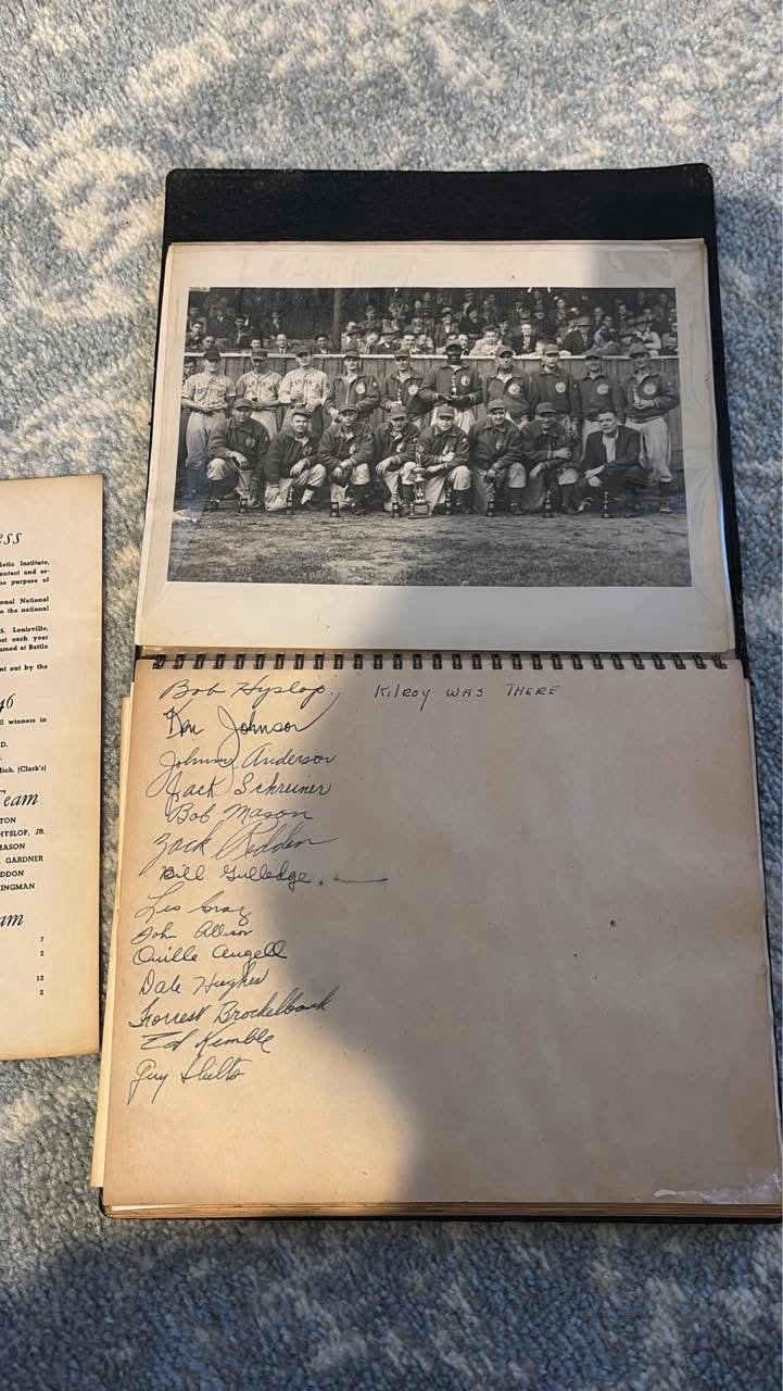 1946 American Baseball Congress national amateur baseball Book -Battle Creek, MI