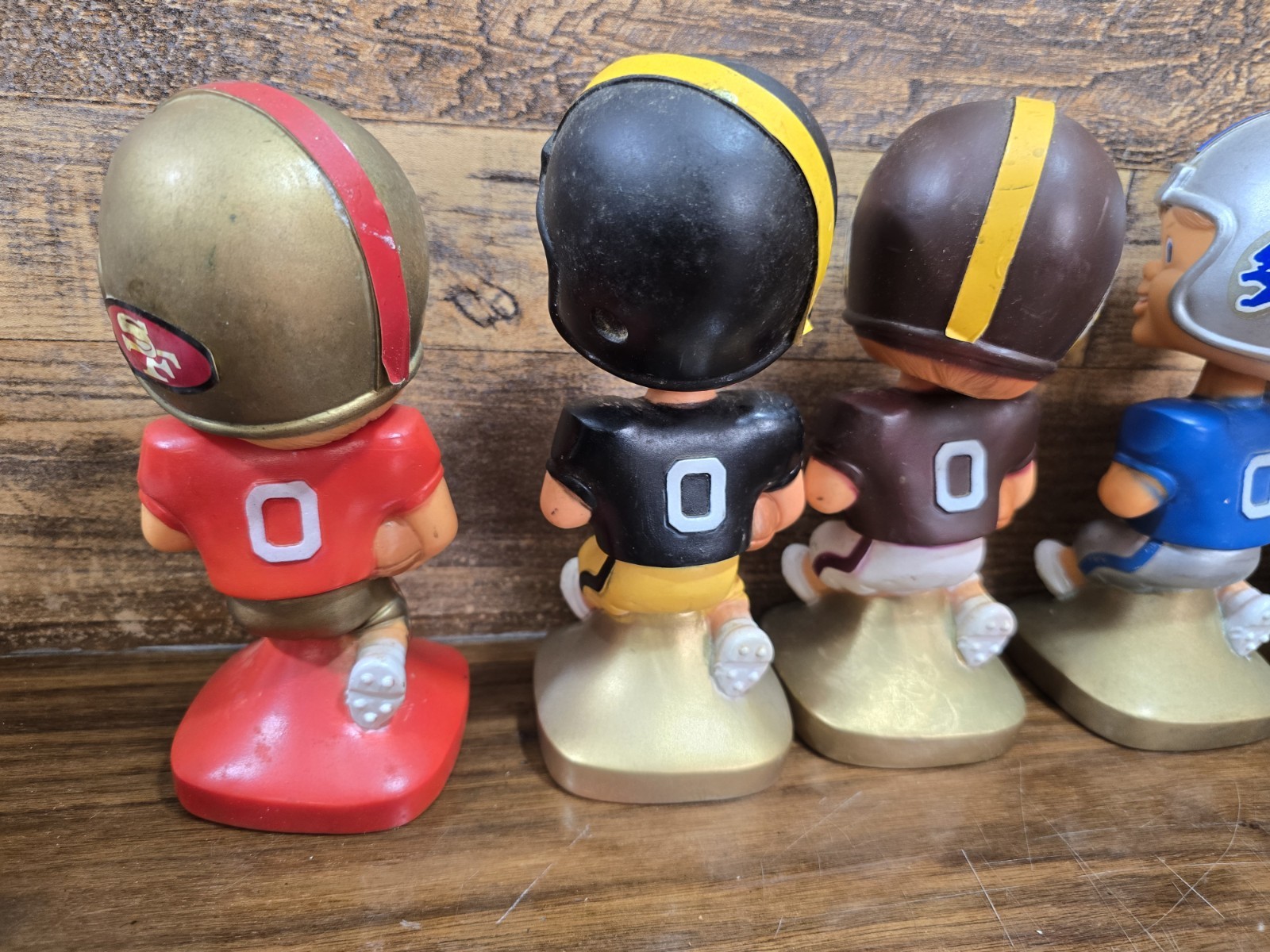LOT Of 8 Vintage NFL Bobbleheads Nodders 70s Hong Kong Bears Lions Rams RARE