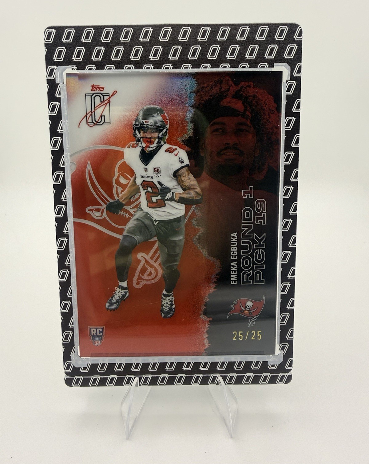 Topps 2025 Signature Class Rookie #105 Emeka Egbuka 25/25 Bookend